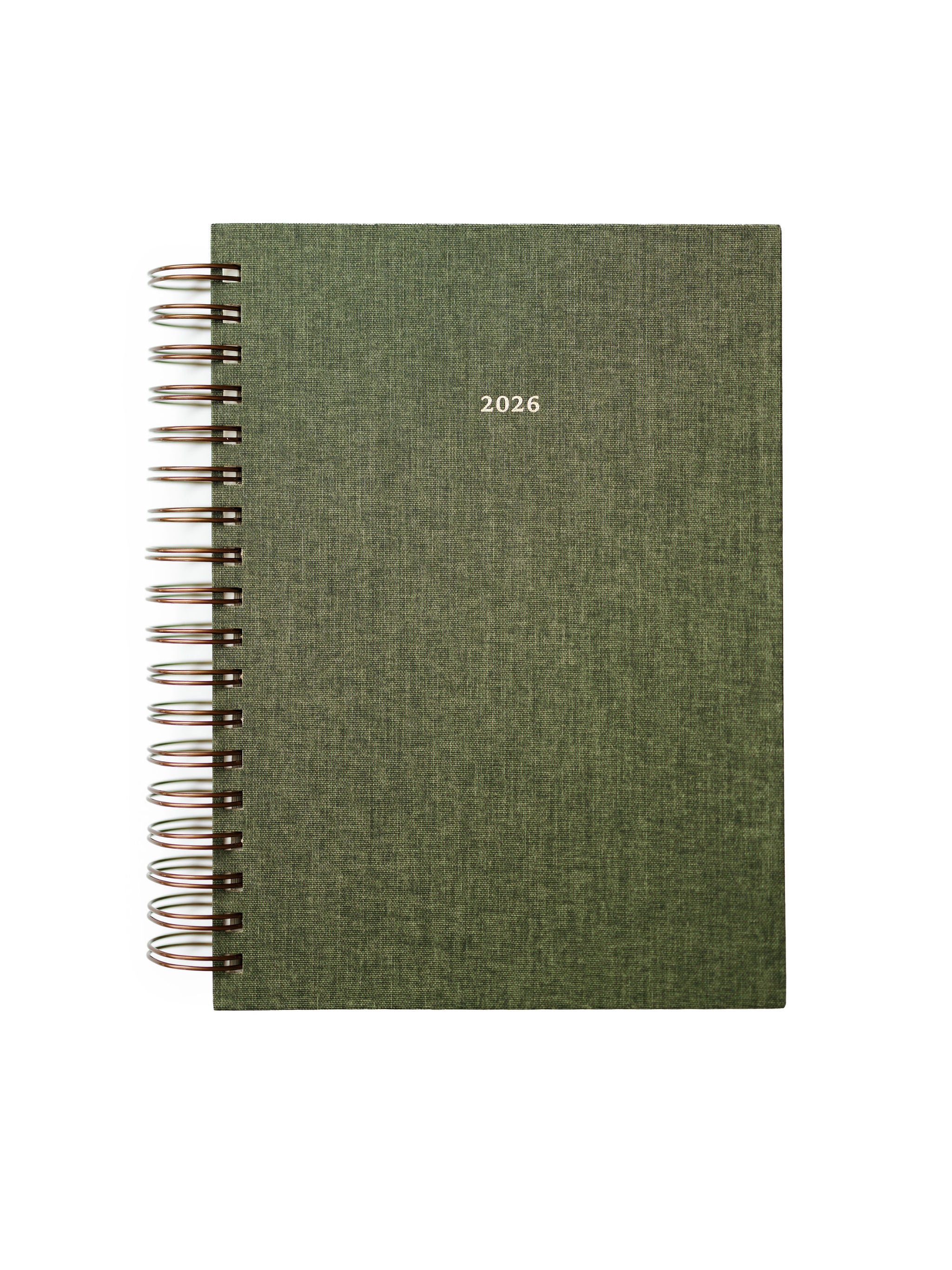 2026 Abide Christian Planner - Green Spiral