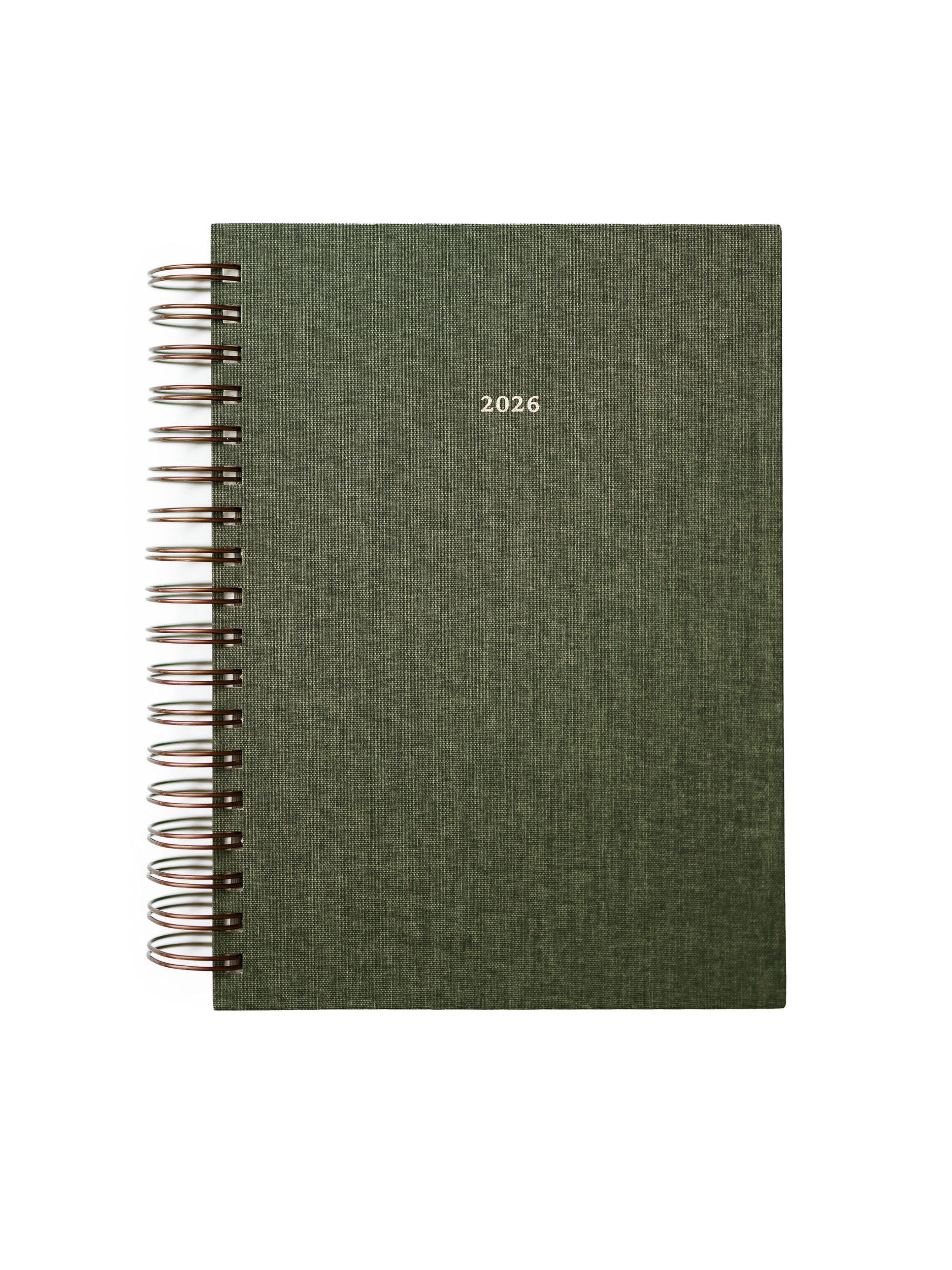 2026 Abide Christian Planner - Green Spiral