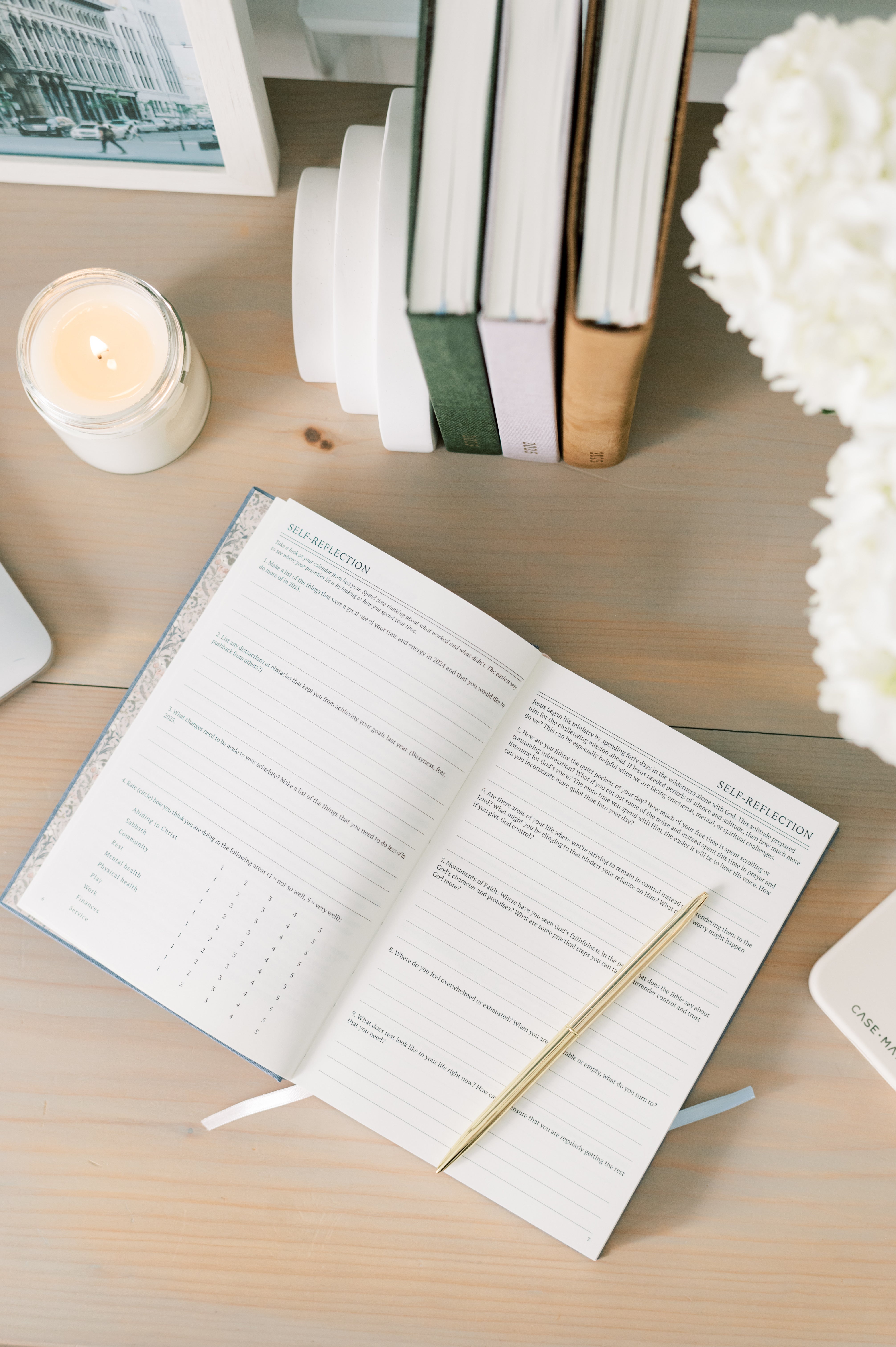 2026 Abide Christian Planner - Leather Bookbound